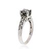 Image 3 : 14KT White Gold 1.59 ctw Black Diamond Ring