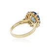 Image 3 : 14KT Yellow Gold 3.80 ctw Topaz and Diamond Ring