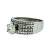 Image 2 : 14KT White Gold 1.51 ctw I-1/K Diamond Ring