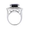 Image 3 : 14KT White Gold 11.35 ctw Amethyst and Diamond Ring
