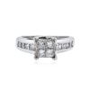 Image 1 : 18KT White Gold 1.00 ctw Diamond Ring