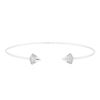 Image 1 : 14KT White Gold 0.34 ctw Diamond Bangle Bracelet