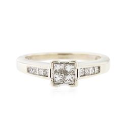 14KT White Gold 0.45 ctw Diamond Ring