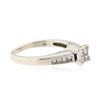 Image 2 : 14KT White Gold 0.45 ctw Diamond Ring