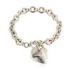 Image 1 : Tiffany & Co. Sterling Silver Twin Heart Tag Bracelet