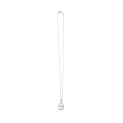 18KT White Gold 2.34 ctw Diamond Pendant With Chain With Chain