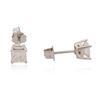 Image 2 : 14KT White Gold 0.87 ctw Diamond Solitaire Earrings