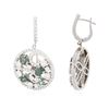 Image 2 : 14KT White Gold 2.61 ctw Alexandrite and Diamond Earrings