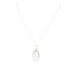 Image 2 : 14KT White Gold 1.30 ctw Diamond Pendant With Chain