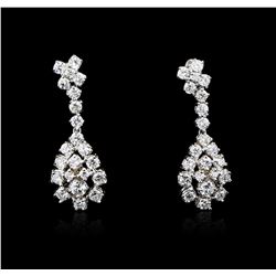 14KT White Gold 1.83 ctw Diamond Earrings