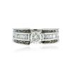 Image 1 : 14KT White Gold 2.21 ctw Diamond Ring