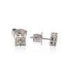 Image 2 : 14KT White Gold 0.49 ctw Diamond Earrings