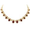 Image 1 : 14KT Yellow Gold 16.12 ctw Ruby and Diamond Necklace