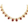 Image 2 : 14KT Yellow Gold 16.12 ctw Ruby and Diamond Necklace