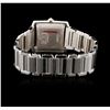 Image 2 : Gents Cartier 18KT White Gold 1.56 ctw Diamond Tank Franciase Wristwatch