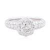 Image 1 : 18KT White Gold 1.76 ctw Diamond Ring