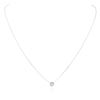 Image 1 : 14KT White Gold 0.23 ctw Diamond Necklace
