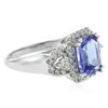 Image 2 : 14KT White Gold 2.14 ctw Tanzanite and Diamond Ring