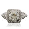 Image 1 : 18KT White Gold 3.01 ctw Diamond Ring