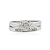 Image 1 : 14KT White Gold 1.12 ctw Diamond Ring