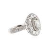Image 2 : 18KT White Gold 3.52 ctw Diamond Ring