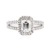 Image 1 : 14KT White Gold EGL USA Certified 1.36 ctw Diamond Ring