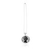 Image 1 : 14KT White Gold 101.06 ctw Black and White Diamond Pendant With Chain