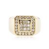 Image 1 : 14KT Yellow Gold 0.89 ctw Diamond Ring