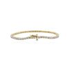 Image 2 : 14KT Yellow Gold 1.28 ctw Diamond Tennis Bracelet