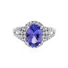 Image 1 : 14KT White Gold 2.32 ctw Tanzanite and Diamond Ring