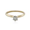 Image 1 : 14KT Yellow Gold 0.25 ctw Diamond Solitaire Ring