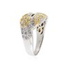 Image 3 : 14KT Two-Tone Gold 0.35 ctw Diamond Ring