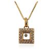 Image 2 : 18KT Yellow Gold 0.16 ctw Diamond Pendant With Chain