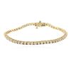 Image 1 : 14KT Yellow Gold 1.89 ctw Diamond Tennis Bracelet