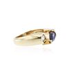 Image 2 : 14KT Yellow Gold Tanzanite and Diamond Ring