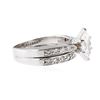 Image 2 : 14KT White Gold 1.06 ctw Diamond Ring