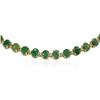 Image 2 : 14KT Yellow Gold 37.26 ctw Emerald and Diamond Necklace