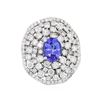 Image 1 : 14KT White Gold 2.55 ctw Tanzanite and Diamond Ring