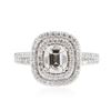 Image 1 : 14KT White Gold EGL USA Certified 1.82 ctw Diamond Ring