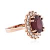 Image 2 : 14KT Rose Gold 7.94 ctw Ruby and Diamond Ring