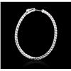 Image 2 : 14KT White Gold 2.69 ctw Diamond Earrings