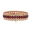 Image 2 : 14KT Rose Gold 44.70 ctw Ruby and Diamond Bracelet