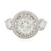 Image 1 : 18KT White Gold 2.74 ctw Diamond Ring
