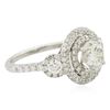 Image 2 : 18KT White Gold 2.74 ctw Diamond Ring