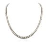 Image 2 : 18KT White Gold 24.39 ctw Diamond Necklace