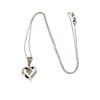 Image 1 : 14KT White Gold 0.25 ctw Diamond Pendant With Chain
