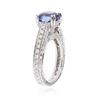 Image 3 : 14KT White Gold 1.98 ctw Tanzanite and Diamond Ring