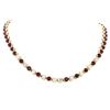 Image 1 : 14KT Yellow Gold 10.56 ctw Ruby and Diamond Necklace
