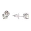 Image 2 : 14KT White Gold 1.20 ctw Diamond Solitaire Earrings