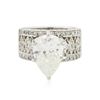 Image 1 : 18KT White Gold 5.86 ctw Diamond Ring
